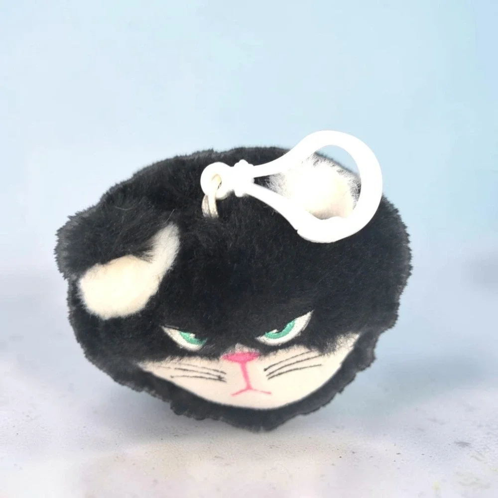 Jay at Play Hangry Petz Bella Black Cat Plush Keychain Bag Clip 4